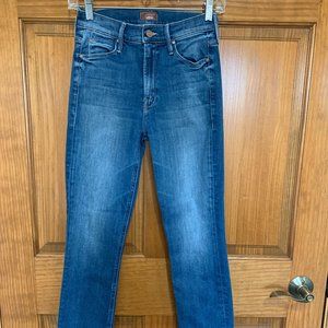 MOTHER Mid-Rise Dazzler Ankle Jean